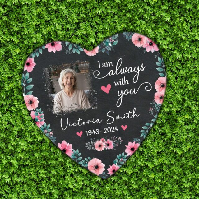 Custom Photo Memorial Grandma Stone Sympathy Keepsake Gift