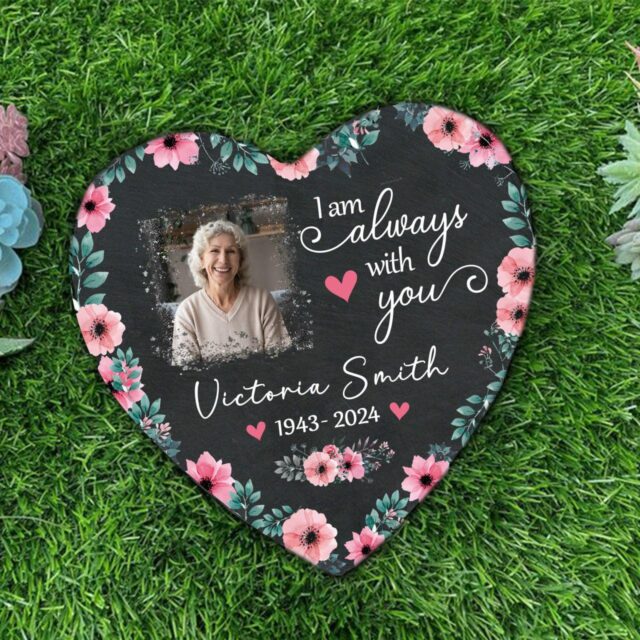 Custom Photo Memorial Grandma Stone Sympathy Keepsake Gift