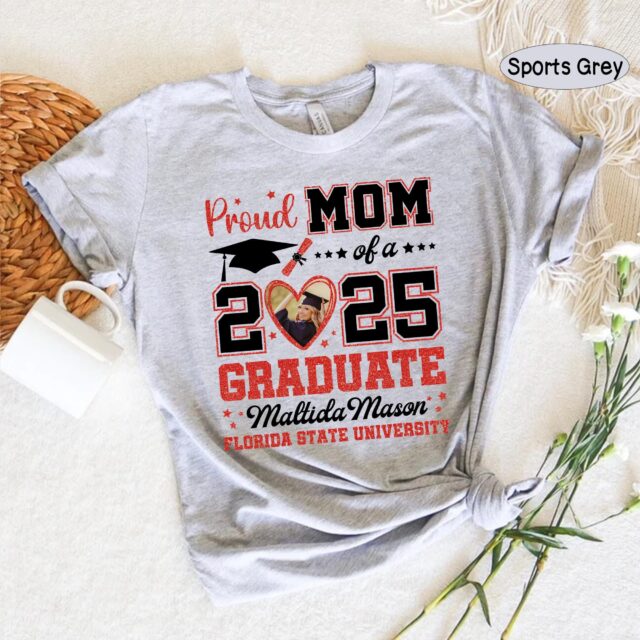 Proud Of A Class Of 2025 Graduate Shirt – Custom Family Graduation Gift