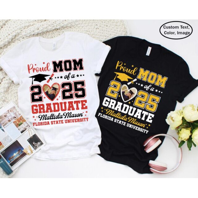 Proud Of A Class Of 2025 Graduate Shirt – Custom Family Graduation Gift