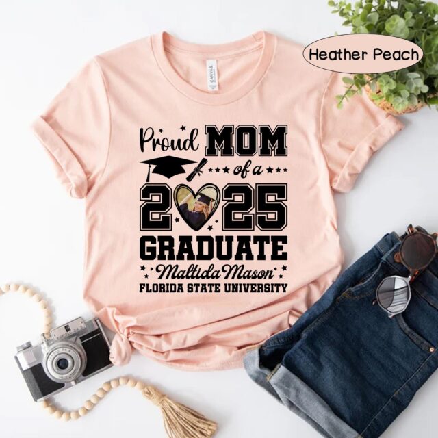 Proud Mom of a Class of 2025 Graduate – Custom Family Shirt