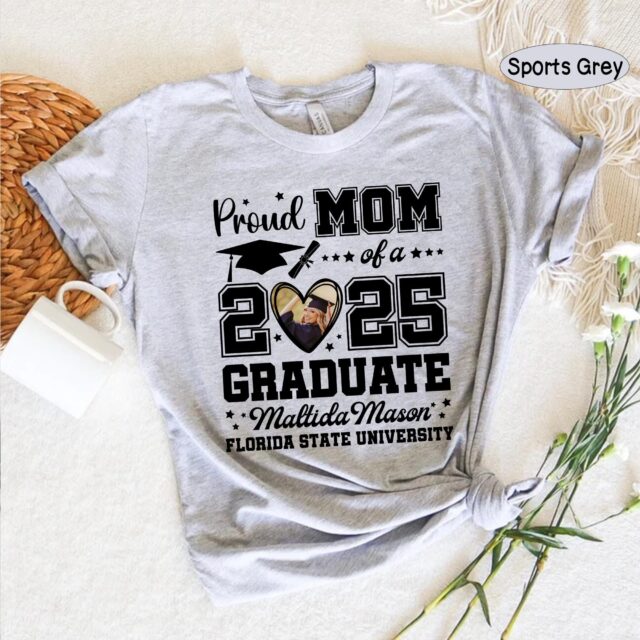 Proud Mom of a Class of 2025 Graduate – Custom Family Shirt