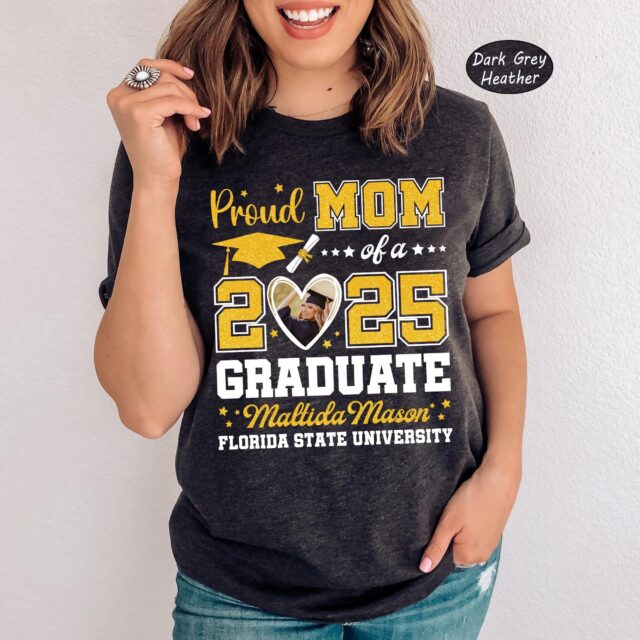 Custom Proud Family Shirt – Proud Mom of a Class of 2025 Graduate