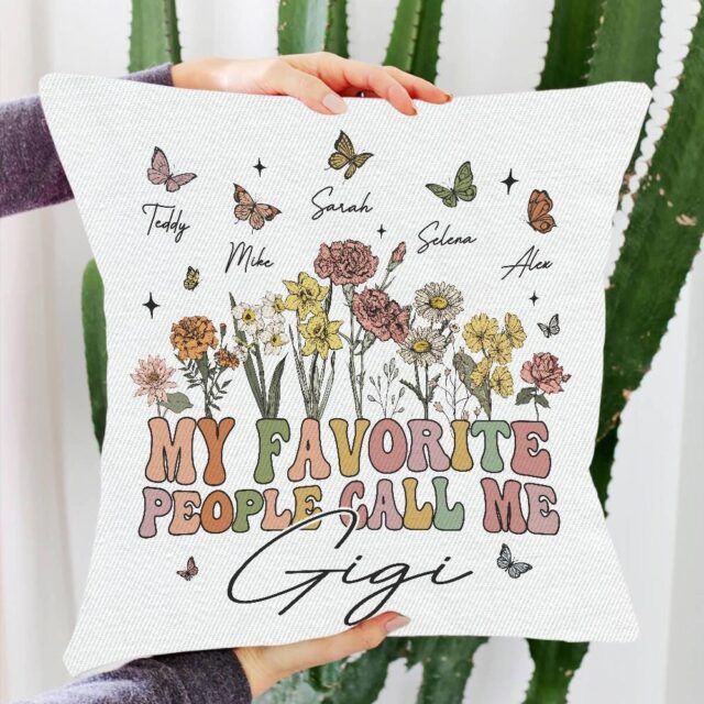 Personalized Grandma Pillow – My Favorite People Call Me Grandma