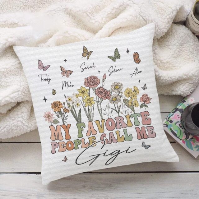 Personalized Grandma Pillow – My Favorite People Call Me Grandma