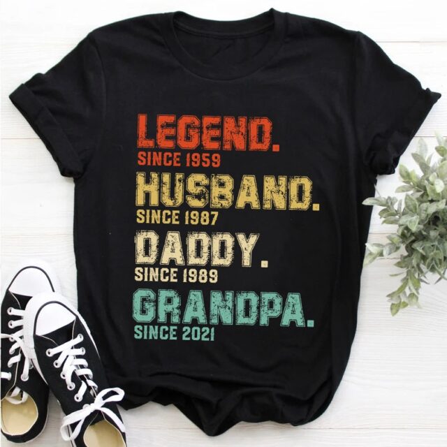 Personalized Legend Husband, Daddy, Papa Shirt – Custom Gift for Grandpa or Dad