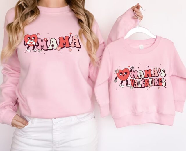 Mama and Mini Valentine Shirt – Mommy and Me Matching Outfit