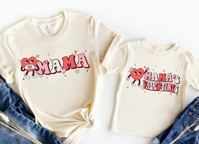 Mama and Mini Valentine Shirt – Mommy and Me Matching Outfit