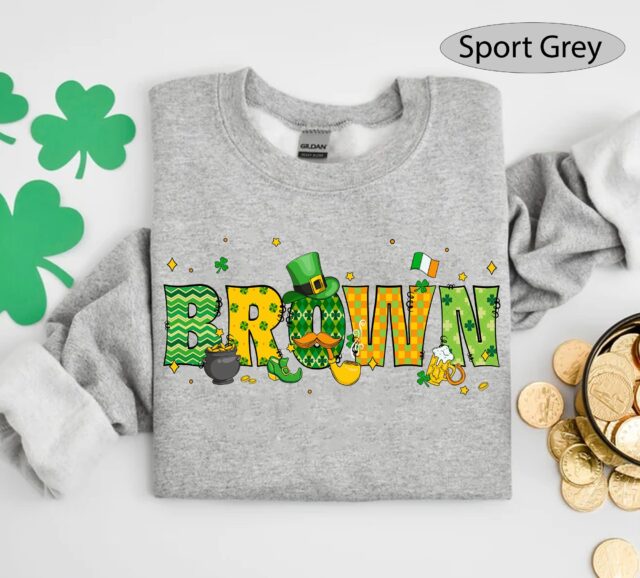 Personalized St. Patrick’s Day Family Shirt – Custom Name Lucky Matching Tee