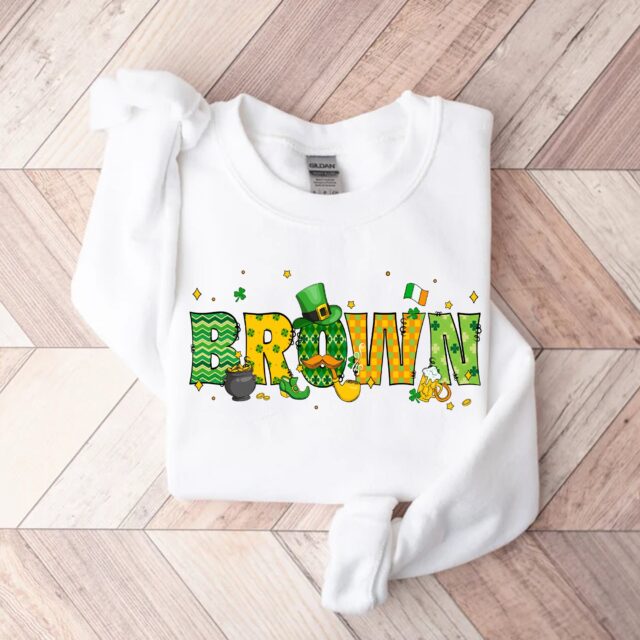 Personalized St. Patrick’s Day Family Shirt – Custom Name Lucky Matching Tee