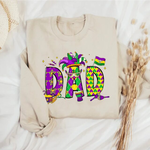 Personalized Mardi Gras Shirt – Custom Name Family Tee for Carnival
