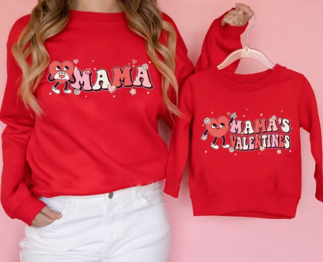 Mama and Mini Valentine Shirt – Mommy and Me Matching Outfit