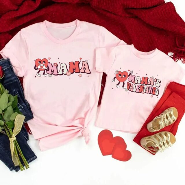 Mama and Mini Valentine Shirt – Mommy and Me Matching Outfit
