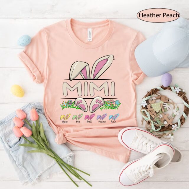 Personalized Easter Grandma Shirt – Bunny Nana, Mimi, Gigi Shirt for Mother’s Day