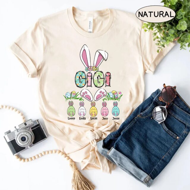 Personalized Easter Mom Grandma Shirt – Bunny Nana, Mimi, Gigi for Easter & Mother’s Day