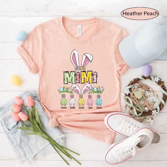 Personalized Easter Mom Grandma Shirt – Bunny Nana, Mimi, Gigi for Easter & Mother’s Day