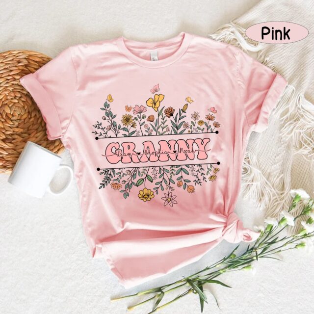 Personalized Mama Wildflower Shirt – Custom Kidnames & Autumn Sweatshirt