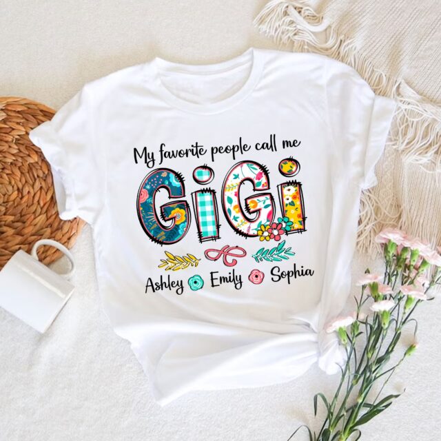 Custom Grandma Shirt – My Favorite People Call Me Grandma