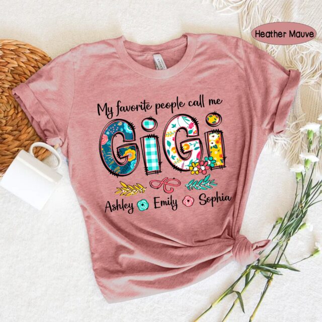 Custom Grandma Shirt – My Favorite People Call Me Grandma