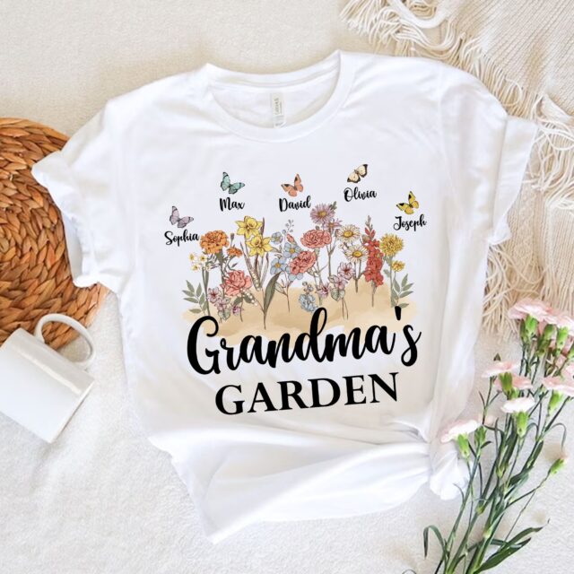 Grandma’s Garden Sweatshirt – Custom Birth Month Flower Gift