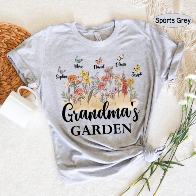 Grandma’s Garden Sweatshirt – Custom Birth Month Flower Gift