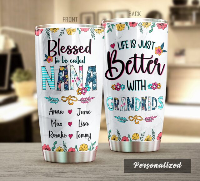 Personalized Nana Tumbler – Custom Grandma Drinkware for Mother’s Day