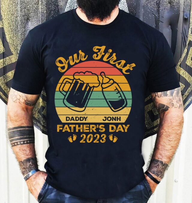 Our First Father’s Day Shirt – Matching Daddy & Baby Fist Bump Tee