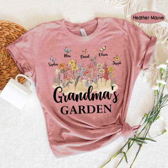 Grandma’s Garden Sweatshirt – Custom Birth Month Flower Gift
