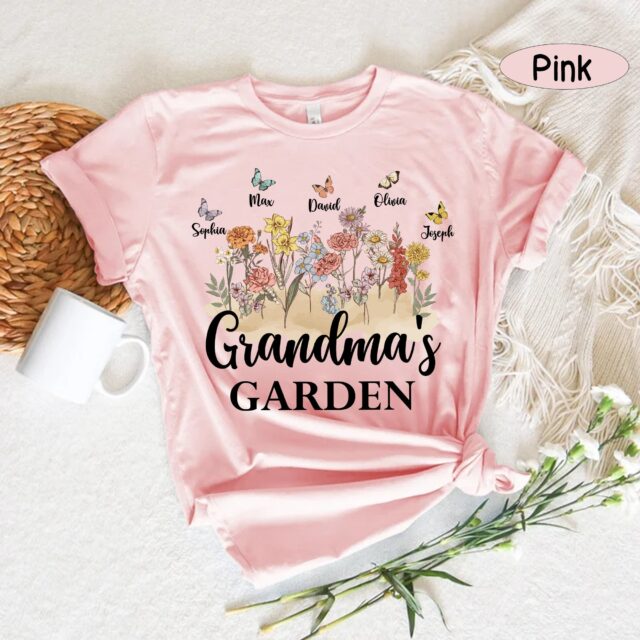 Grandma’s Garden Sweatshirt – Custom Birth Month Flower Gift