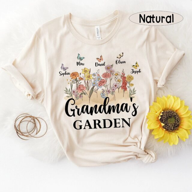 Grandma’s Garden Sweatshirt – Custom Birth Month Flower Gift