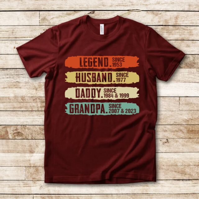Personalized Legend Husband Daddy Grandpa Shirt – Custom Father’s Day Gift