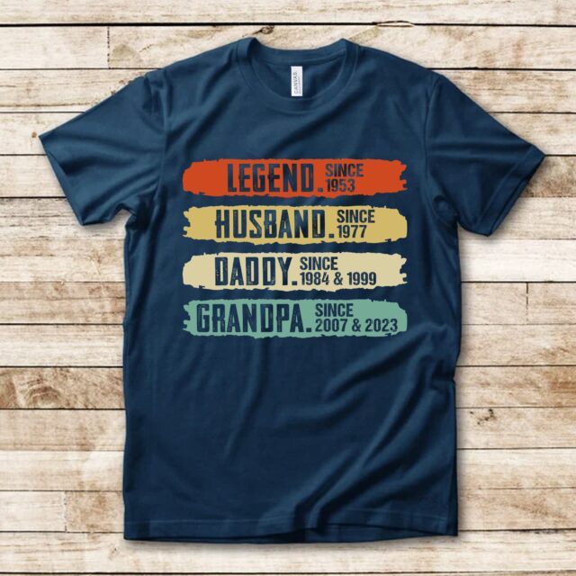 Personalized Legend Husband Daddy Grandpa Shirt – Custom Father’s Day Gift