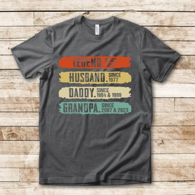 Personalized Legend Husband Daddy Grandpa Shirt – Custom Father’s Day Gift