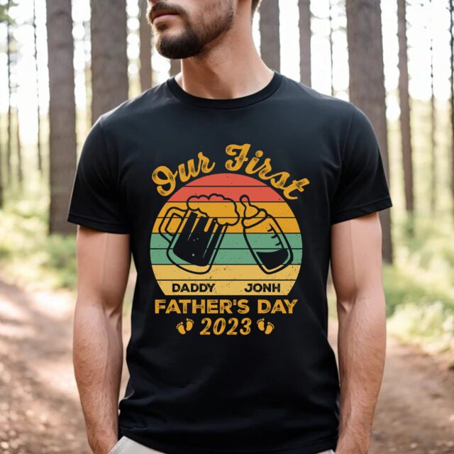 Our First Father’s Day Shirt – Matching Daddy & Baby Fist Bump Tee