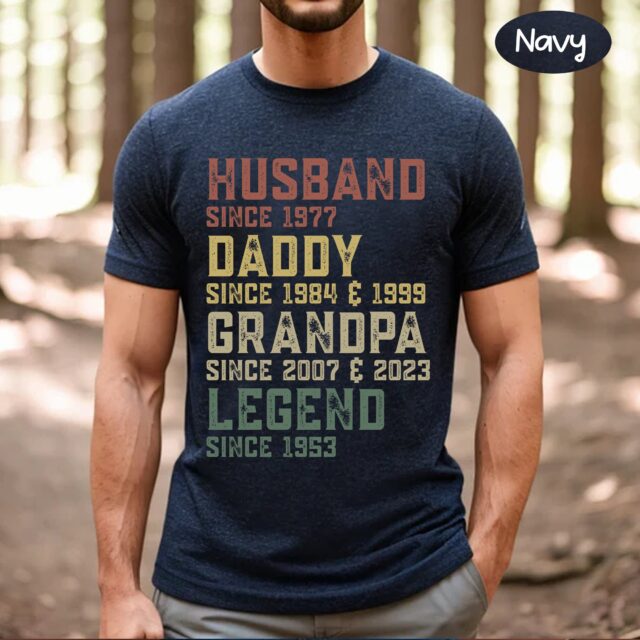Personalized Husband Daddy Grandpa Legend Shirt – Custom Father’s Day Gift