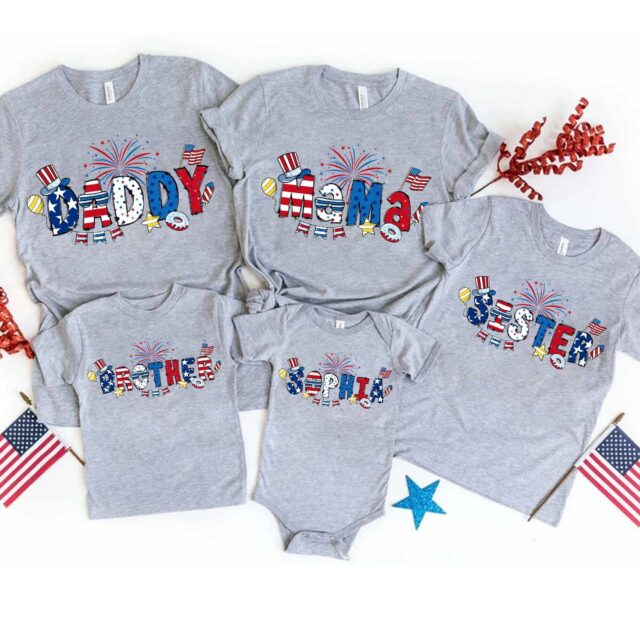 Matching 4th of July Family Shirts – Patriotic Independence Day Tees
