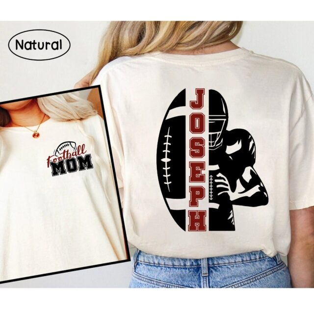 Personalized Football Mom Shirt – Proud Sports Mama Tee