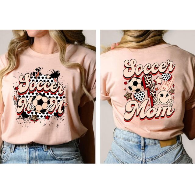 Custom Soccer Mom Shirt – Name & Number Retro Soccer Tee
