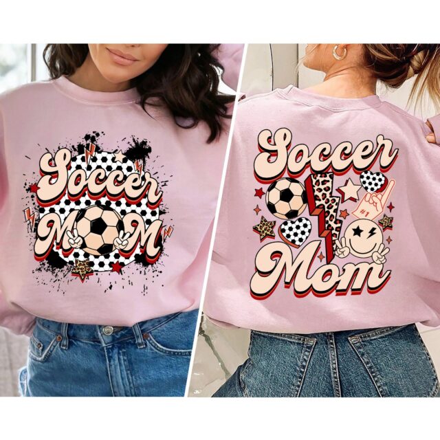 Custom Soccer Mom Shirt – Name & Number Retro Soccer Tee
