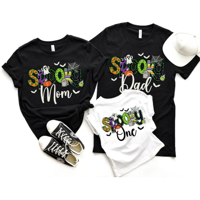 Personalized Halloween Family Shirt – Spooky Mom, Dad, and One Matching Outfit