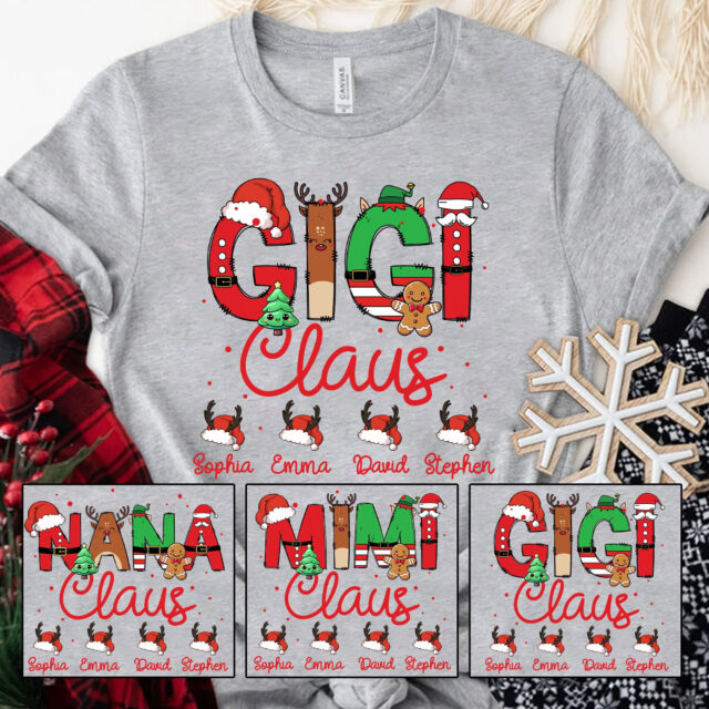 Custom Nana Claus Shirt – Christmas Grandma Claus Sweatshirt