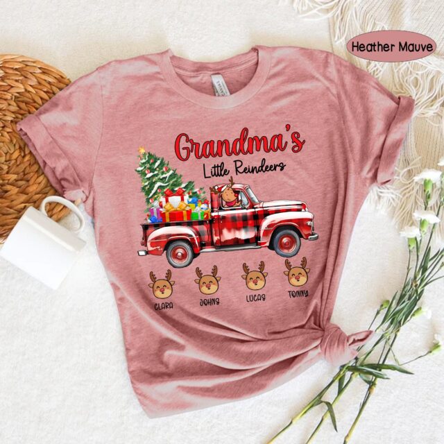 Personalized Mimi’s Little Reindeers Shirt – Christmas Kidnames Gift