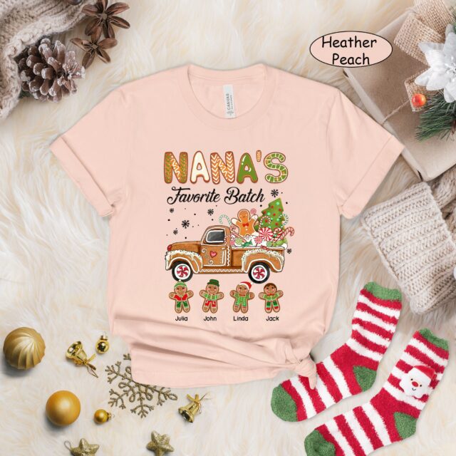 Grandma’s Favorite Batch Christmas Shirt with Grandkids Names