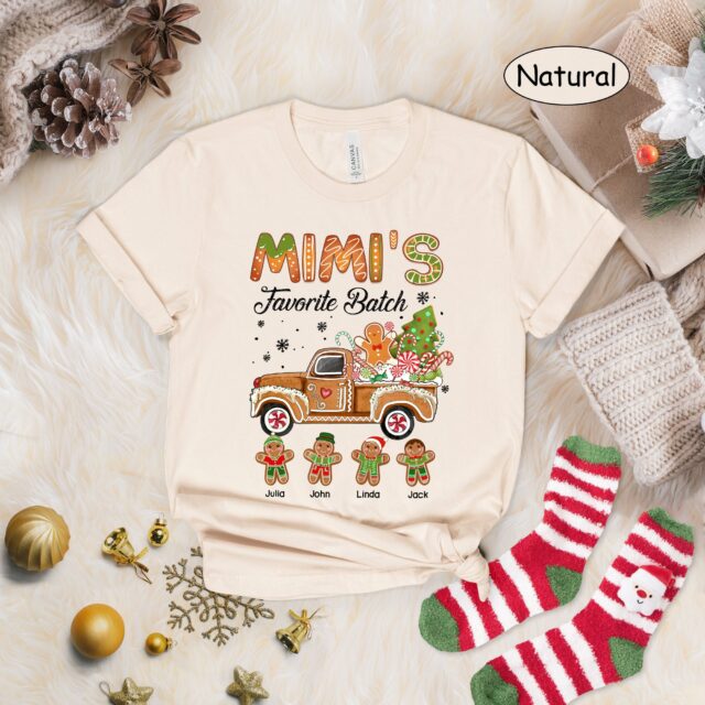 Grandma’s Favorite Batch Christmas Shirt with Grandkids Names