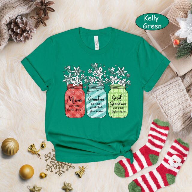 Great Grandma Christmas Sweatshirt with Custom Grandchild Names