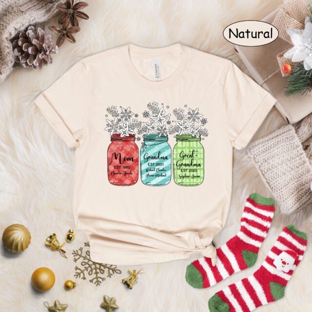 Great Grandma Christmas Sweatshirt with Custom Grandchild Names