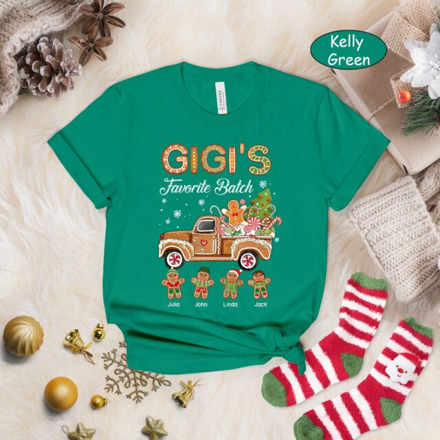 Grandma’s Favorite Batch Christmas Shirt with Grandkids Names