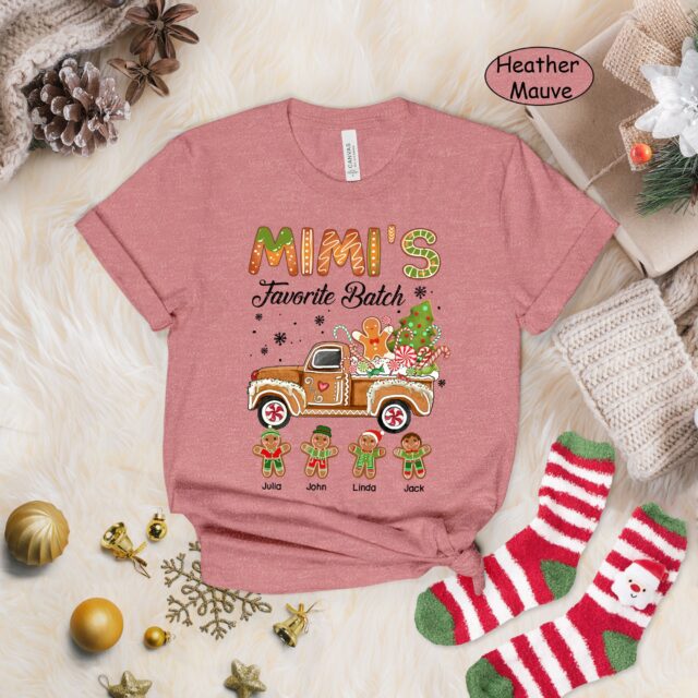 Grandma’s Favorite Batch Christmas Shirt with Grandkids Names