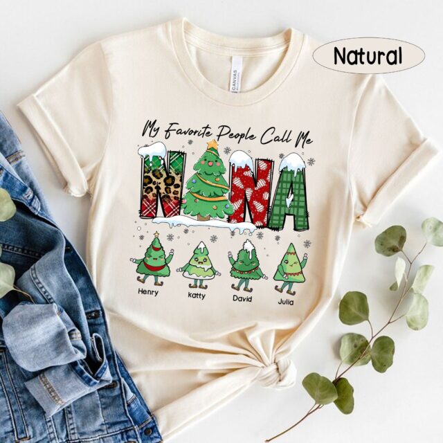 Grandma Christmas Tree Shirt – My Favorite People Call Me Grandma