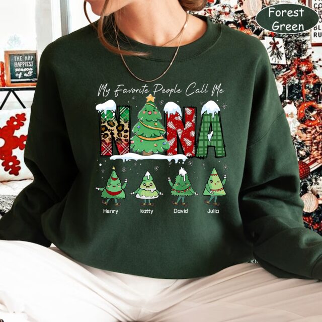 Grandma Christmas Tree Shirt – My Favorite People Call Me Grandma